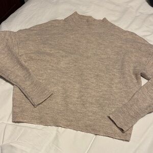 Sophie Rue Light Beige Turtleneck Sweater